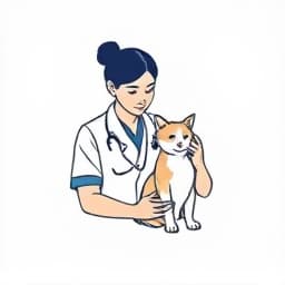Veterinary wellness exam icon