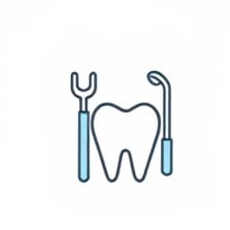 Pet dental surgery service icon
